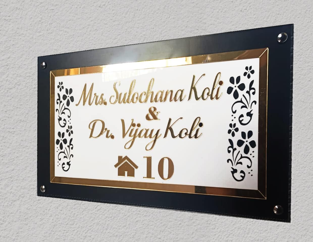 Acrylic Name Plate Size(40x25)cm